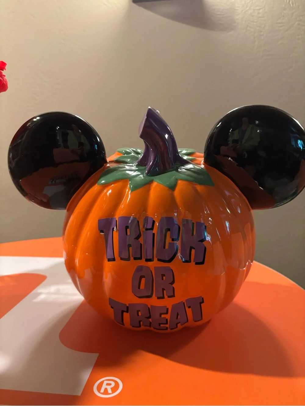 Mickey Mouse Ear Pumpkin Candy Bowl Halloween home decor fall